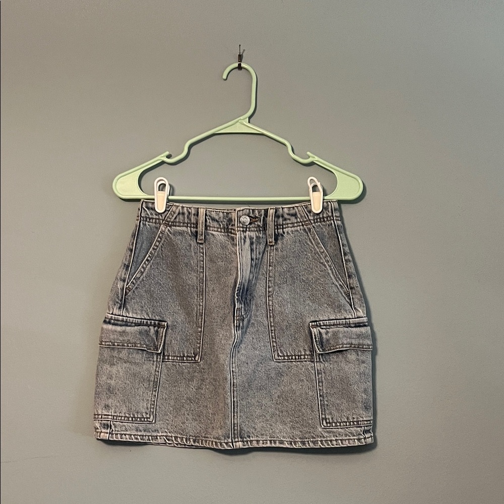 PacSun Light Denim Mini Skirt